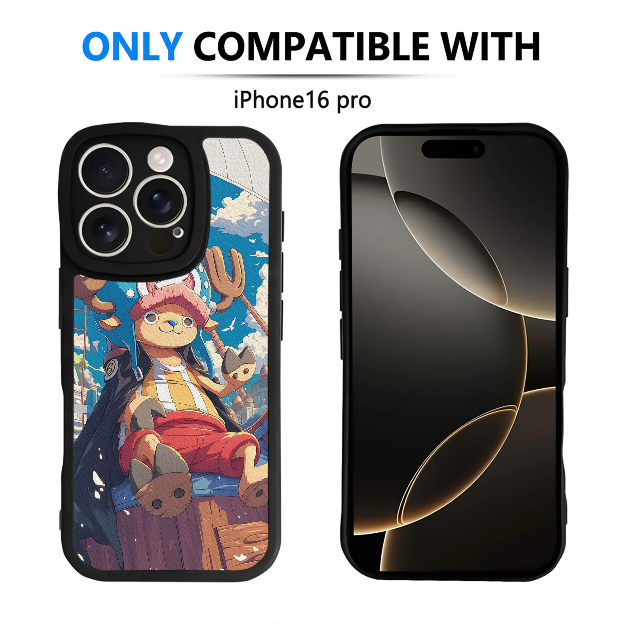（画像用） ワンピース ONE PIECE 【iPhone 16シリーズ対応】シリコンスマホケース（レザー調） 材質：シリコン